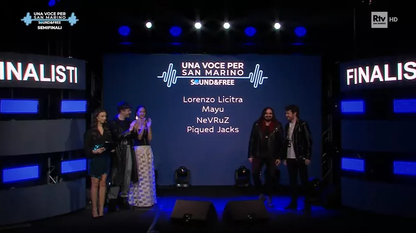 Here are the four qualifiers from the third semifinal of Una Voce per San Marino 2023
