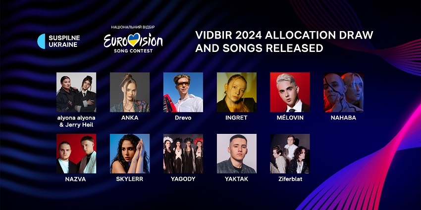 VIDEOS: Songs and running order for Ukraine’s selection for Eurovision 2024 revealed
